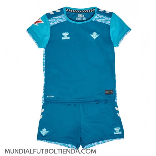 Camiseta Real Betis Tercera Equipación Replica 2024-25 para niños mangas cortas (+ Pantalones cortos)